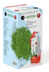 Matcha Premium Japanese Çilek Aromalı Detox Burner Form Maça Çayı 20'li - Thumbnail